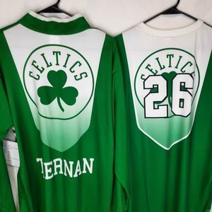 Alleson Athletic V-neck basketball jersey Boston Celtics 26 green NWT med NBA